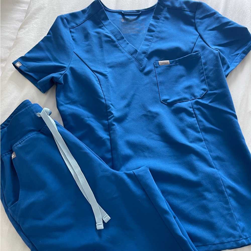 Royal Blue FIGS Scrub Set